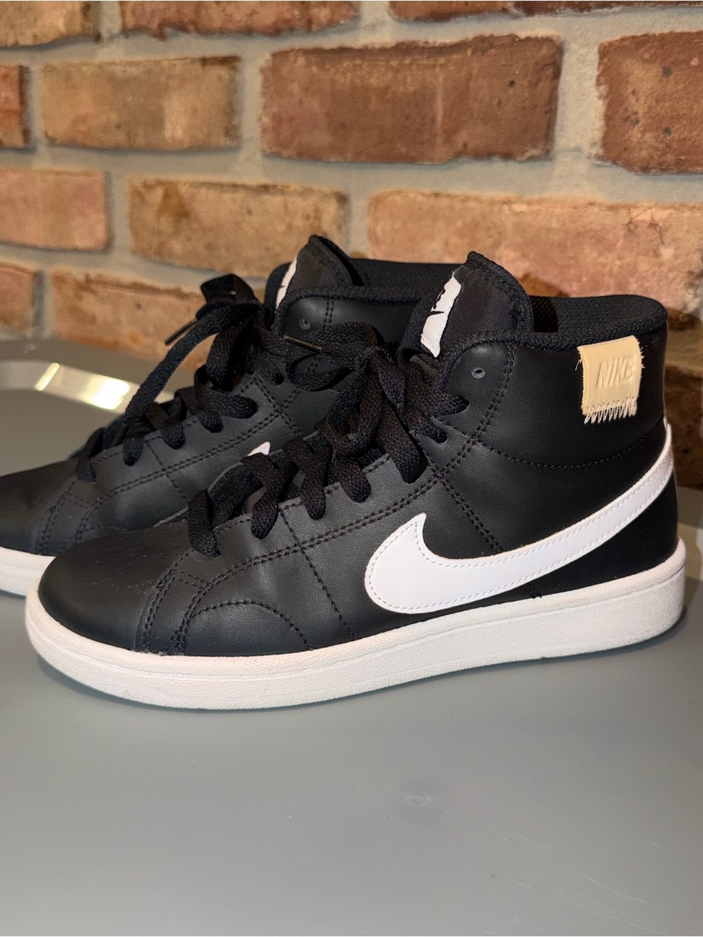 Nike Court Royale Mid Black & White High Top Sneakers - Picture 2 of 6